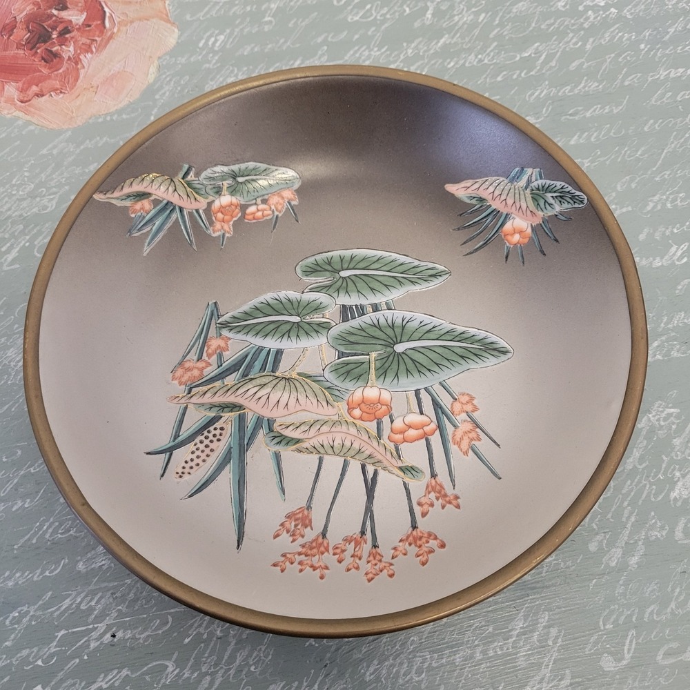 Toyo Bowl Lilly Pad Flower‎ Decorative Bowl.